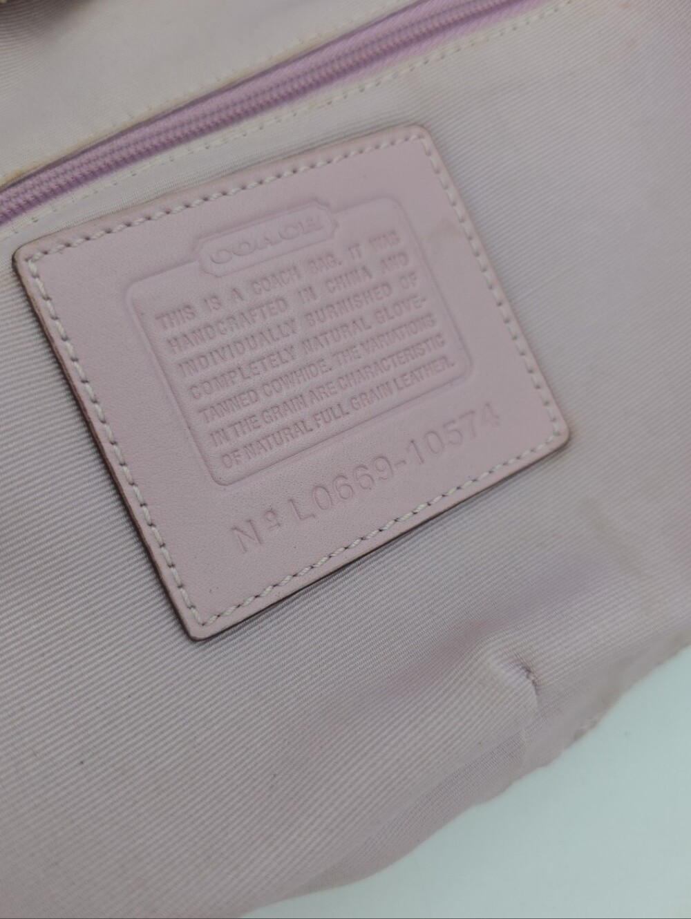 COACH Soho Boho Lilac 10574 Shoulder Bag Y2K Vintage - Picture 13 of 16